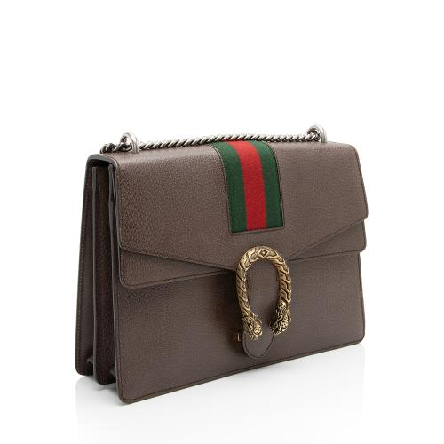 Gucci Leather Web Dionysus Medium Shoulder Bag