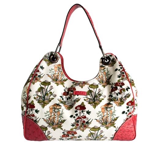 Gucci Limited Edition Mushroom Print Shoulder Handbag