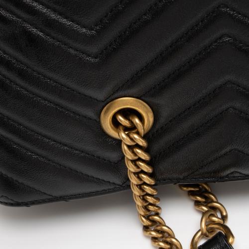 Gucci Matelasse Calfskin GG Marmont Medium Chain Tote