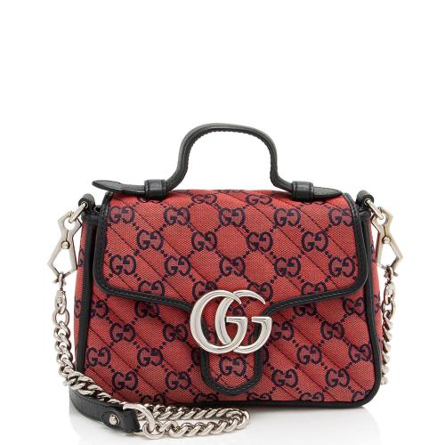 Gucci GG Canvas GG Marmont Mini Top Handle