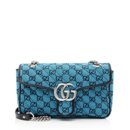 Gucci Matelasse GG Canvas Marmont Small Shoulder Flap Bag