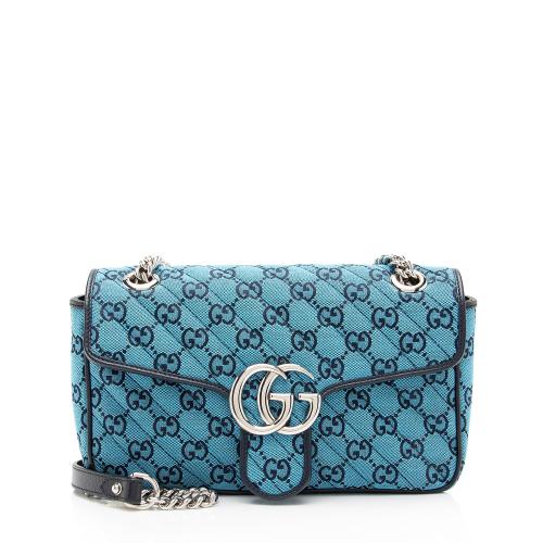 Gucci Matelasse GG Canvas Marmont Small Flap Bag