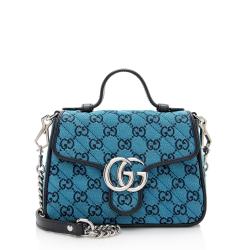 Gucci GG Canvas GG Marmont Mini Top Handle