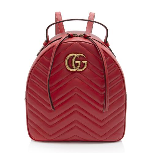 Gucci Matelasse Leather GG Marmont Backpack