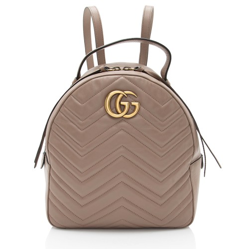 Gucci Matelasse Leather GG Marmont Backpack