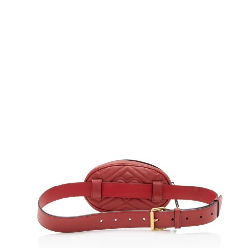 Gucci Matelasse Leather GG Marmont Belt Bag - Size 34 / 85