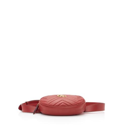 Gucci Matelasse Leather GG Marmont Belt Bag - Size 34 / 85