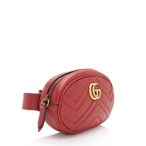 Gucci Matelasse Leather GG Marmont Belt Bag - Size 34 / 85