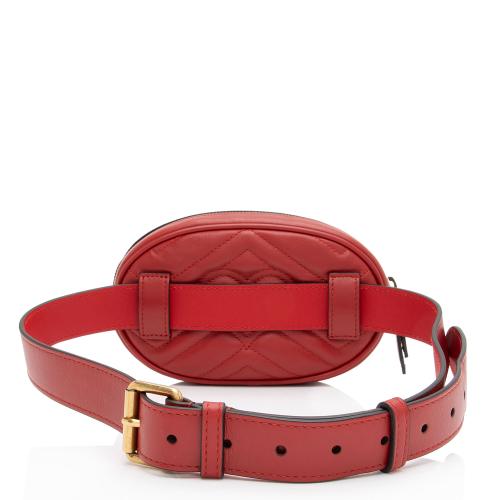 Gucci Matelasse Leather GG Marmont Belt Bag - Size 34 / 85