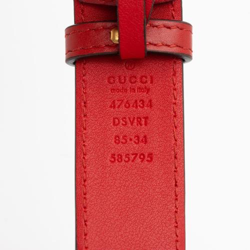 Gucci Matelasse Leather GG Marmont Belt Bag - Size 34 / 85