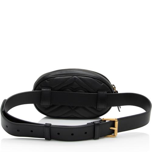 Gucci Matelasse Leather GG Marmont Belt Bag - Size 34 / 85