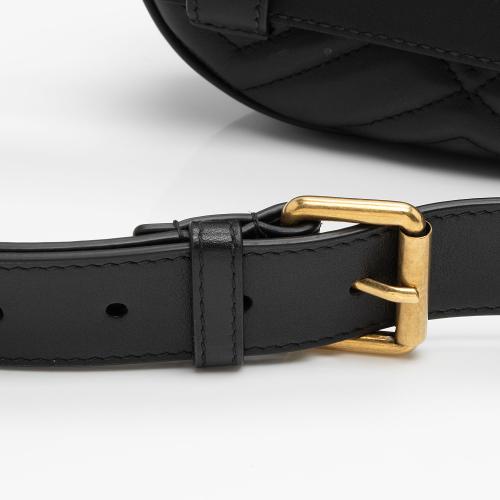 Gucci Matelasse Leather GG Marmont Belt Bag - Size 34 / 85