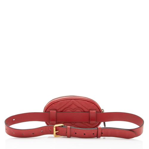 Gucci Matelasse Leather GG Marmont Belt Bag - Size 38 / 95