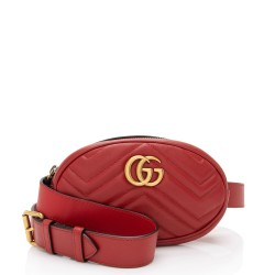 Gucci Matelasse Leather GG Marmont Belt Bag - Size 38 / 95