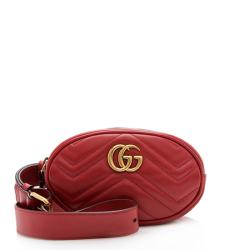 Gucci Matelasse Leather GG Marmont Belt Bag - Size 38 / 95