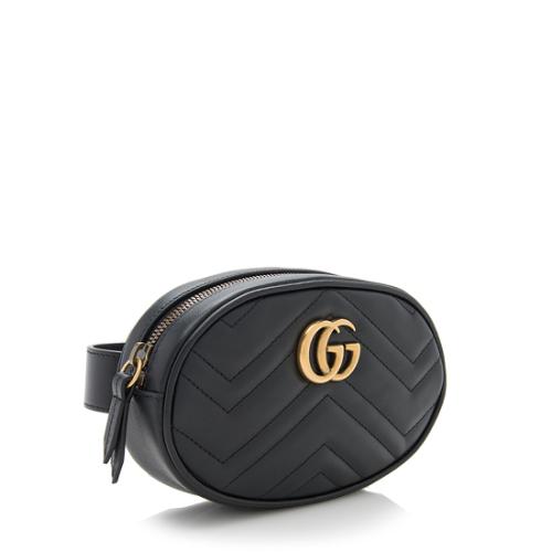 Gucci Matelasse Leather GG Marmont Belt Bag - Size 95