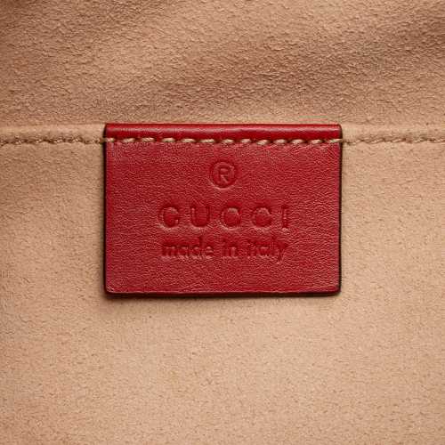 Gucci Matelasse Leather GG Marmont Bucket Bag