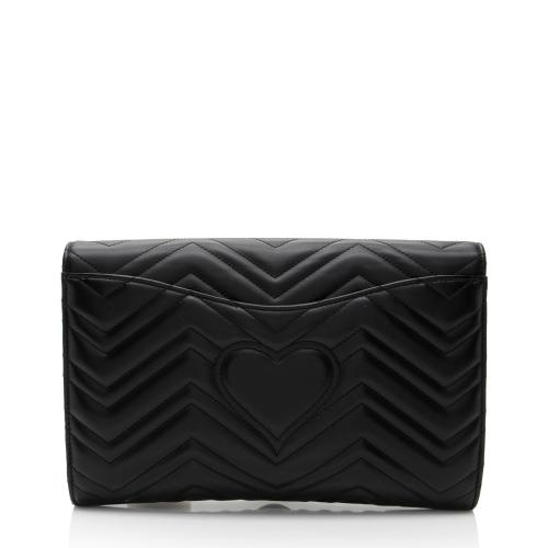 Gucci Matelasse Leather GG Marmont Clutch