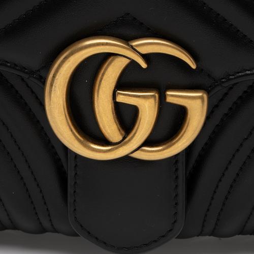 Gucci Matelasse Leather GG Marmont Clutch