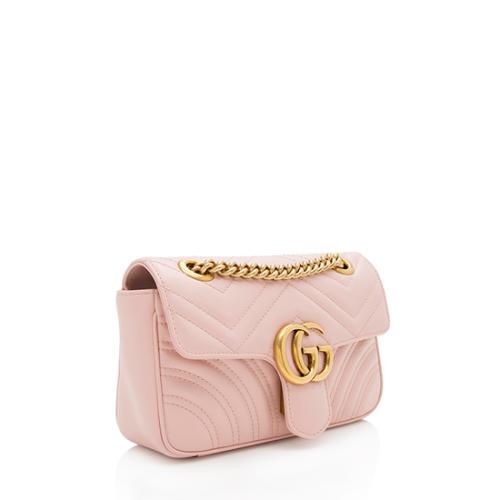 Gucci Matelasse Leather GG Marmont Mini Flap Bag