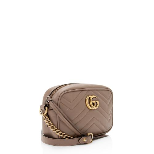 Gucci Matelasse Leather GG Marmont Mini Bag