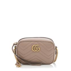 Gucci Matelasse Leather GG Marmont Mini Bag