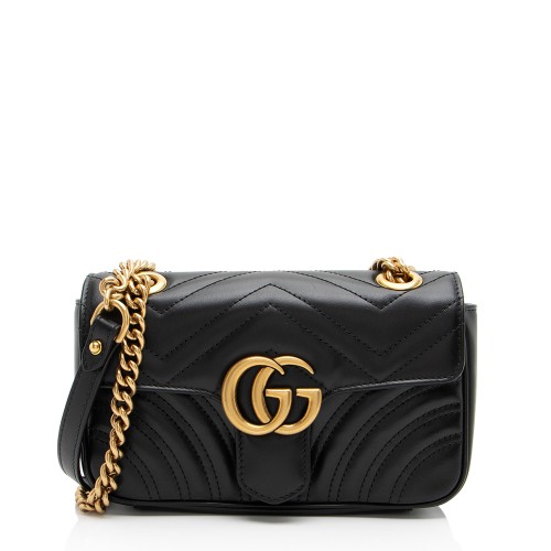 Gucci Matelasse Leather GG Marmont Mini Flap Bag