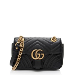 Gucci Matelasse Leather GG Marmont Mini Flap Bag