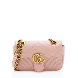 Gucci Matelasse Leather GG Marmont Mini Flap Bag