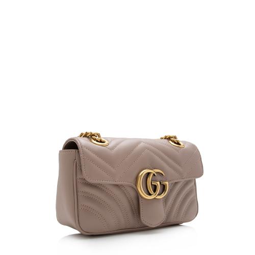 Gucci Matelasse Leather GG Marmont Mini Flap Bag