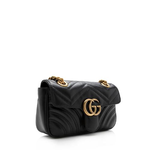 Gucci Matelasse Leather GG Marmont Mini Flap Bag