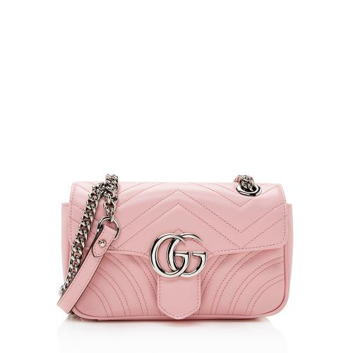 Gucci Matelasse Leather GG Marmont Mini Flap Bag