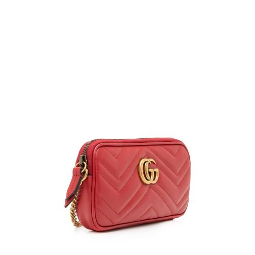 Gucci Matelasse Leather GG Marmont Small Crossbody