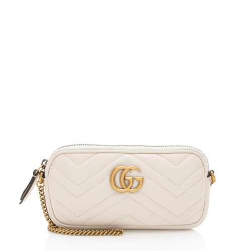 Gucci Matelasse Leather GG Marmont Small Crossbody