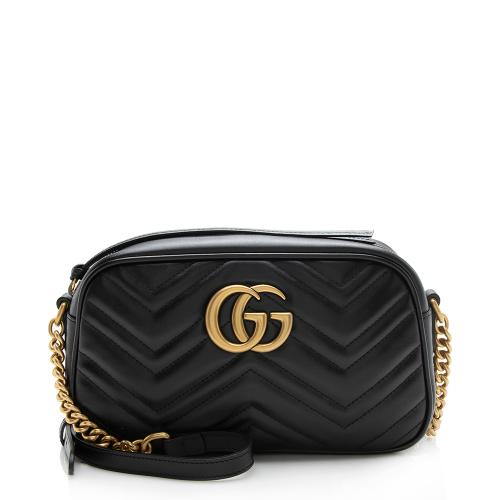 Gucci Matelasse Leather GG Marmont Small Shoulder Bag