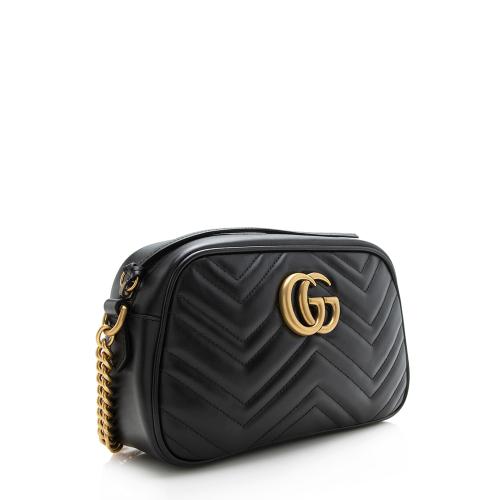 Gucci Matelasse Leather GG Marmont Small Shoulder Bag