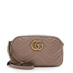 Gucci Matelasse Leather GG Marmont Small Shoulder Bag