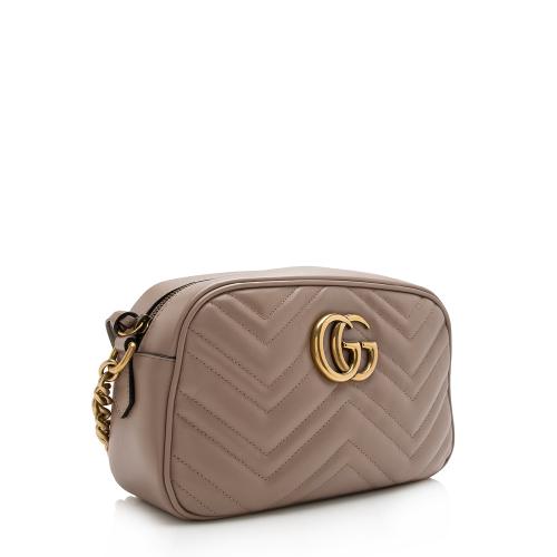 Gucci Matelasse Leather GG Marmont Small Shoulder Bag