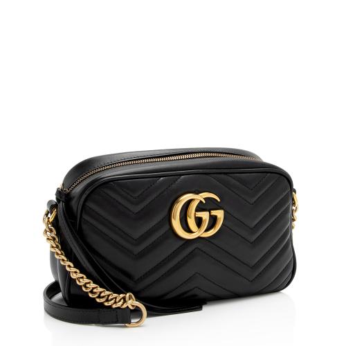 Gucci Matelasse Leather GG Marmont Small Shoulder Bag