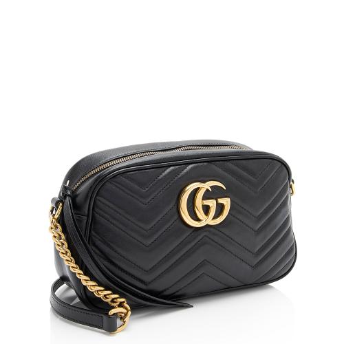 Gucci Matelasse Leather GG Marmont Small Shoulder Bag