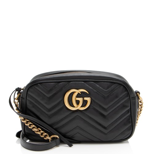 Gucci Matelasse Leather GG Marmont Small Shoulder Bag