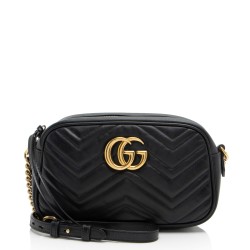 Gucci Matelasse Leather GG Marmont Small Shoulder Bag