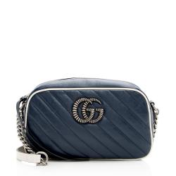 Gucci Matelasse Leather Torchon GG Marmont Small Shoulder Bag