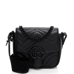 Gucci Matelasse Leather GG Marmont Square Shoulder Bag