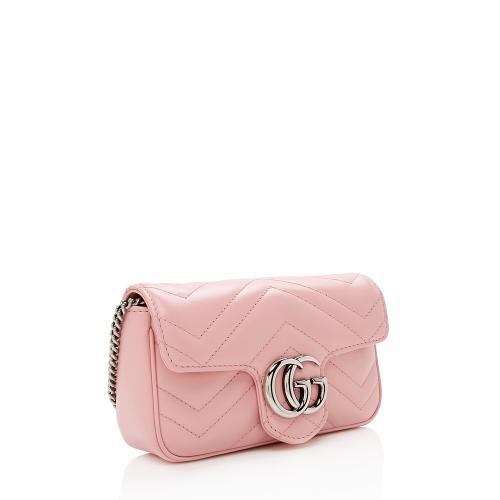 Gucci Matelasse Leather GG Marmont Super Mini Flap Bag