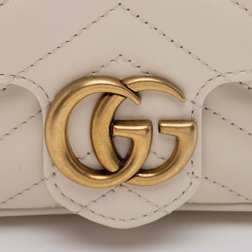 Gucci Matelasse Leather GG Marmont Super Mini Flap Bag