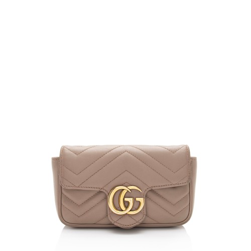 Gucci Matelasse Leather GG Marmont Super Mini Flap Bag - FINAL SALE