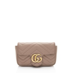 Gucci Matelasse Leather GG Marmont Super Mini Flap Bag - FINAL SALE