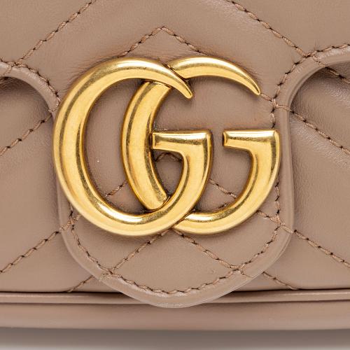 Gucci Matelasse Leather GG Marmont Super Mini Flap Bag - FINAL SALE