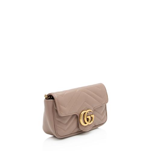 Gucci Matelasse Leather GG Marmont Super Mini Flap Bag - FINAL SALE